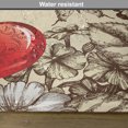 thumbnail image 6 of Ambesonne Love Place Mats Set of 4, Flowers and Butterfly, Standard Size, Beige Brown Red, 6 of 6