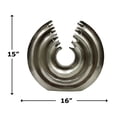 thumbnail image 6 of Bergamo Art 15 Inch Tall Decorative Handmade Aluminum Round Flower Vase, 6 of 6