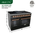 thumbnail image 5 of Akicon 48" Freestanding Gas Range, 6.7 Cu. Ft. Oven, 8 Burners, Black & Copper, 5 of 10
