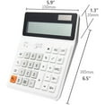 thumbnail image 2 of Business Office Calculator Calculator 12-Digit Solar Battery Basic Calculator, Solar Battery Dual Power Office Calculator with Large LCD Display and Large Buttons Financial Calculator, 2 of 5