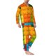 thumbnail image 2 of Fotbe Colorful Building Blocks Pijama de Hombre con Estampado de Manga Larga, Conjunto de 2 Piezas, Ropa de Dormir Suave y Cómoda con Bolsillos-Large, 2 of 7