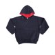 thumbnail image 2 of Awdis - Sudadera con capucha y cremallera Modelo Varsity unisex niños niñas (Marino francés/Rojo fuego) Awdis UTRW172_frenchnavyfirered, 2 of 4