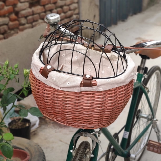 Chat Chien Vélo Guidon Panier Animaux Siège Tissé à la Main en