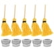 thumbnail image 2 of Creative Yellow Mini Bucket for Decor Synthetic Material Small House Accessory 5 Sets, 2 of 5