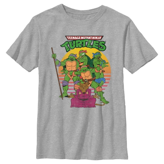 Boy's Teenage Mutant Ninja Turtles Master Splinter Shot Graphic Tee Athletic Heather Large