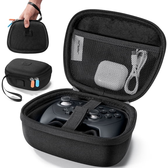 JSAUX Case for Nintendo Switch 2 Pro Controller, Travel Protective Case | Carry Case, Travel Protective Case, All-around Protection, Portable Carrying Bag, Black