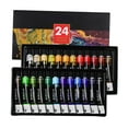 thumbnail image 1 of GUOOL Acrylic Paint Set Colors Rich Pigments No Fading for Canvas Paper 24 colors, 1 of 9