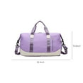 thumbnail image 3 of Bolsa Deportiva de Gimnasio, Bolsa de Viaje con Bolsillo para Artículos Húmedos y Compartimento para Zapatos para Hombres y Mujeres., 3 of 7