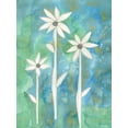 thumbnail image 2 of Ludwig, Alicia 25x32 Black Ornate Wood Framed with Double Matting Museum Art Print Titled - Dainty Daisies I, 2 of 4