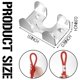 thumbnail image 4 of 1/4inch steel cable clamps metal buckle, 4 of 5
