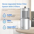 thumbnail image 2 of Restored Waterdrop Gravity-fed Water Filter System, with Upgrade 3 Black Carbon Filters and Metal Spigot, King Tank Series, 2.25G (Refurbished), 2 of 9