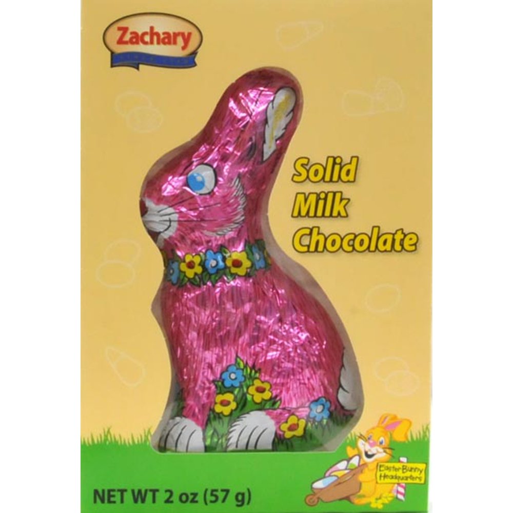Zachary Milk Chocolate Solid Easter Bunny, 2 Oz.