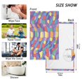thumbnail image 6 of Yayeee 2 Pack Hand Towels for Bathroom 100% Cotton 16" x 28" Soft Absorbent Kitchen Towel, Yellow Wavy Plaid, 6 of 7