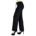 thumbnail image 3 of 24/7 Comfort Apparel Women's Comfortable Drawstring Lounge Pant, 3 of 4