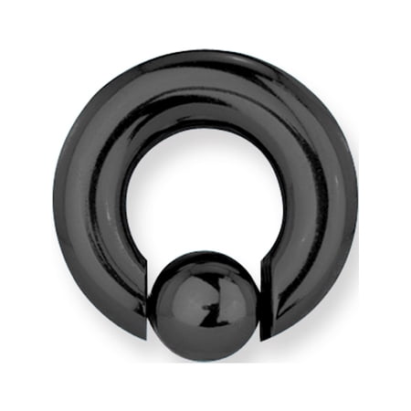 Designer Titanium Solid Captive 2G (6.5Mm) 1/2 (13Mm) Dia W 10Mm Ball Bl Made In China -Jewelry By Sweet Pea Creations