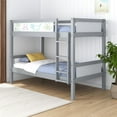 thumbnail image 1 of DHP Adrian Kids' Solid Wood Bunk Bed with Dry Erase Board, Twin over Twin, Navy Blue, 1 of 8
