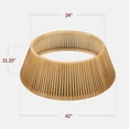thumbnail image 2 of Best Choice Products 42in Wood Slatted Christmas Tree Collar - Natural, 2 of 8