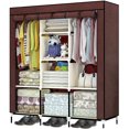 thumbnail image 1 of Closet Organizador Portatil Rack & Pack Armable Repisas Mueble Café, 1 of 4
