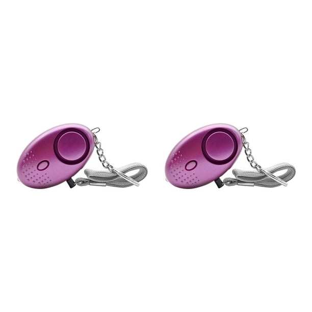 Injueey Llavero de alarma Llavero personal de seguridad Equipo de sonido de advertencia portátil de emergencia con luz LED Niños Ancianos Type3 NO3