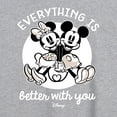 thumbnail image 3 of Disney - Mickey & Friends - Mickey & Minnie in Love - Everything is Better with You - Women's Oversized T-Shirt, 3 of 5
