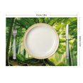 thumbnail image 3 of Shiartex Leaves Forest Theme 4pcs Linen Dining Table Placemats for Birthday Parties, Christmas, Restaurants, Buffets - Home Decoration 18x12in, 3 of 8