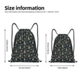 thumbnail image 2 of Saiise Gold Snowflake Christmas Tree Pattern Sports Drawstring Backpack - String Swim Gym Bag with Wet Proof Pocket for Women&Men-Medium, 2 of 6