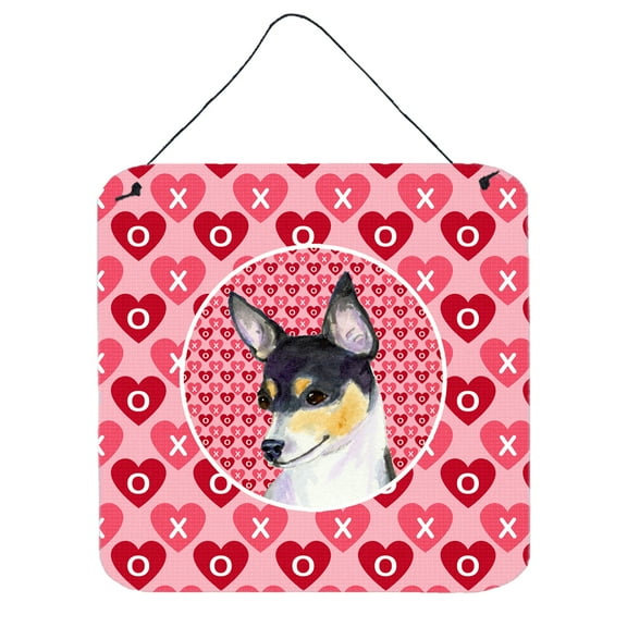 Chihuahua Hearts Love and Valentines Day Portrait Wall or Door Hanging Prints