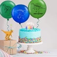 thumbnail image 4 of Globos Skylety de látex con diseño de dinosaurio, 40 unidades, con cinta verde, 4 of 7