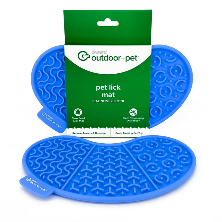 GRIPSTIC® Dog Lick Mat, Dishwasher Safe, Platinum Silicone