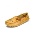 thumbnail image 6 of Frontwalk Women Flats Round Toe Boat Shoes Hollow Out Loafers Walking Casual Moccasins Womens Slip On Yellow 10, 6 of 8
