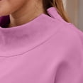 thumbnail image 5 of Sweaters For Women Oversized Turtleneck Pullover Long Sleeve Fleece Lined Sweatshirt Thick Soft Cotton Polyester Solid Color Fall Winter Top Xl Womens Sweaters, 5 of 5