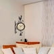 thumbnail image 5 of Reloj de pared, reloj de estación retro de doble cara, reloj de pared de araña redondo con Números romanos, 5 of 8