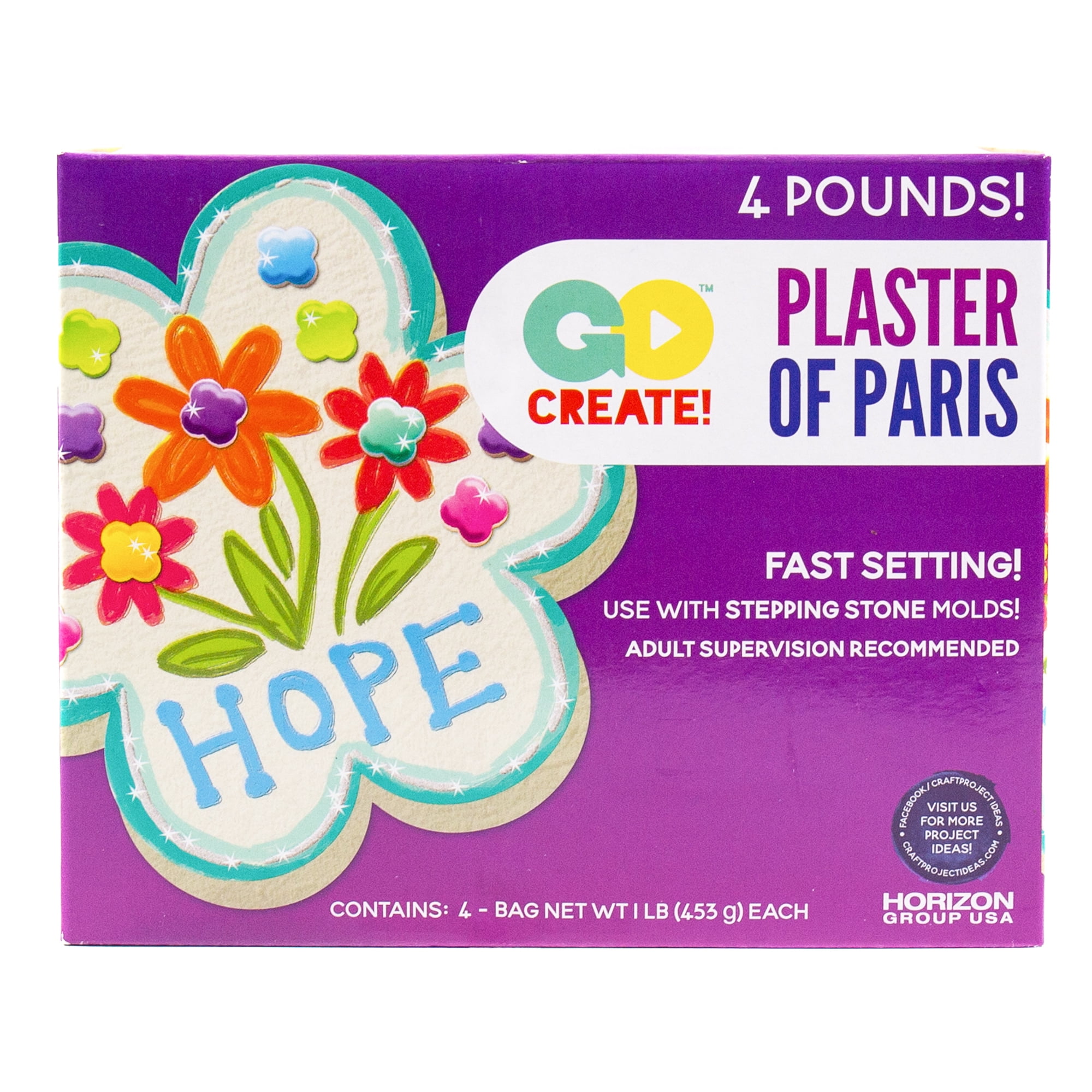 Go Create Horizon Group USA Plaster Of Paris, 4 lbs., 1 Each
