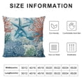 thumbnail image 5 of SHANXI Summer Outdoor Pillow Covers Aqua Teal Throw Pillows Themed Decorative Cushion Cases for Couch Decorations 12x12in, 5 of 5