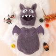 thumbnail image 2 of Kakishop My First Halloween Clothes Baby Infant Boy Girl Halloween Costume Outfit Bat Sleeveless Romper with Hat (Purple,3-6 Months), 2 of 9