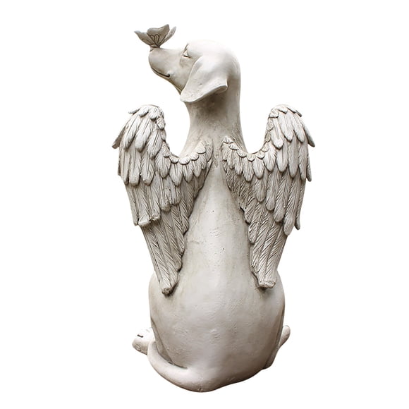Statues And Sculptures Garden Decorations Outdoor Statues Wolf Statues And Figurines Outdoor Angel Dog Puppy Statue Sculpture Outdoor Garden Resin