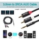 thumbnail image 4 of Jack 3 5 Mm A 2 RCA Aux Cable Trenzado Algodón para Cine en Casa (1 8 M), 4 of 6
