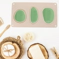 thumbnail image 4 of MERRYHAPY 1Ud Ovalado De Silicona Para Jabón DIY Color Beige Con Tres Cavidades Reutilizable, 4 of 8