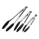 thumbnail image 1 of Uxcell Pinzas de cocina de 7 pulgadas, 9 pulgadas y 12 pulgadas de acero inoxidable negro, 1 juego, 1 of 5