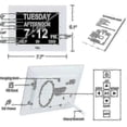 thumbnail image 3 of Digital Calendar Clock Extra Large Day Clock Date Time And Day Of The Week Dementia Clocks For Visually Impaired Seniors With Battery Backup + 8 Alarm_Perfect Gift, 3 of 5