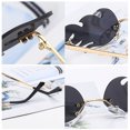 thumbnail image 1 of Gafas De Sol De Onda Sin Montura De Llama Gafas De Sol Estrechas De Tendencia De Lujo Gafas De Sol De Llama Unisex Gafas De Sol De Onda Sin Montura Gafas De Sol Estrechas De ANGGREK Flame Rimless Wave Sun Glasses, 1 of 8