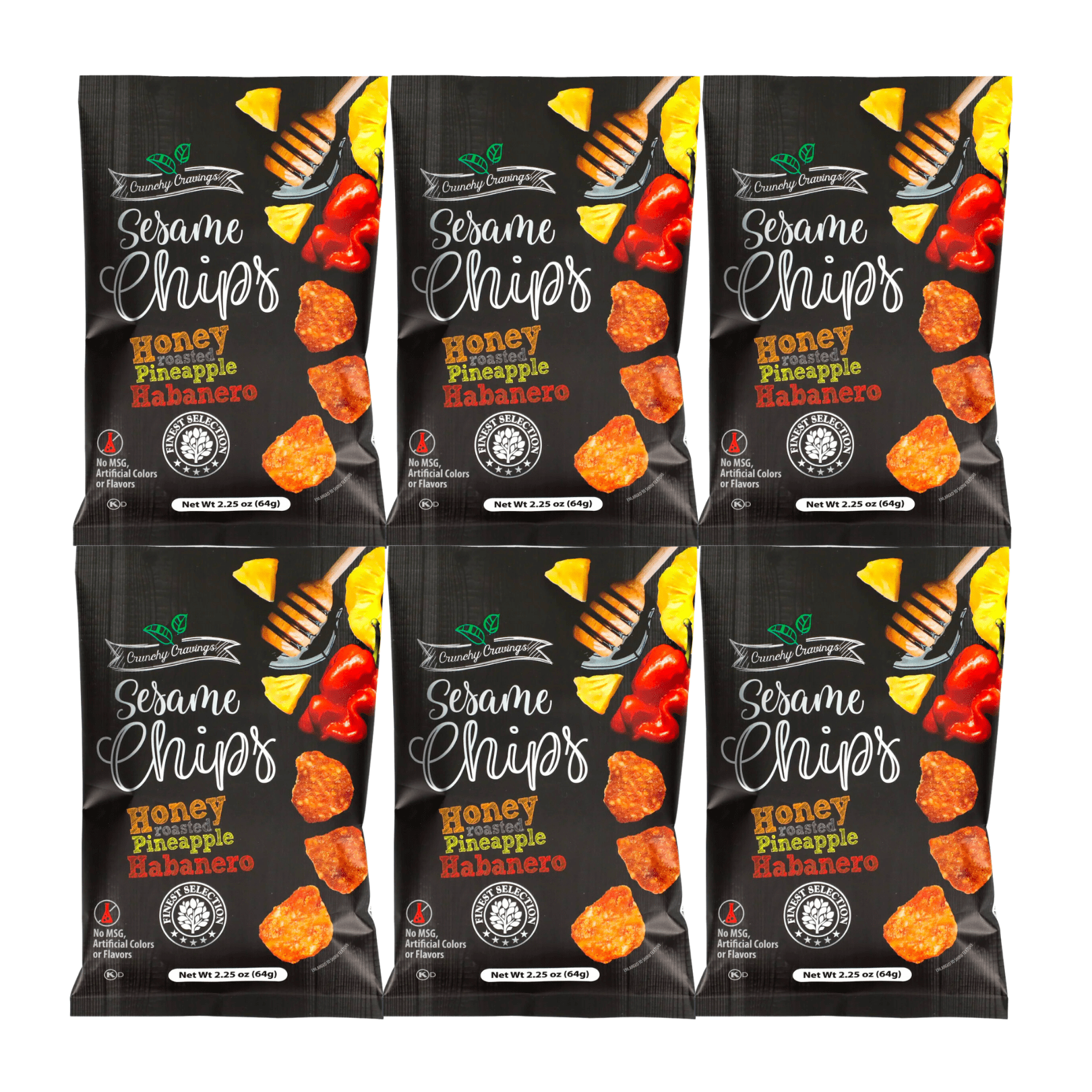 Pineapple Habanero Honey Roasted Sesame Chips (2.25 oz., 6pack