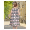 thumbnail image 4 of Sunny Fashion Girls Sleeveless Cotton Dress Cherry And Floral Stripe Print Summer Casual 7 Years, 4 of 6