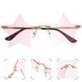 thumbnail image 4 of KAKOWELY 1 par de gafas de sol sin montura con forma de estrella, accesorios para fotos de fiesta., 4 of 4