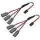 thumbnail image 1 of Cable de servo RC 4 vías para JR Futaba, cordón de extensión de 30 núcleos, 165 mm, 3 pines en negro/rojo/blanco, 2 piezas, 1 of 4