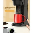 Versatile Teglu Black Single Serve Coffee Maker 2in1 Brewing For K