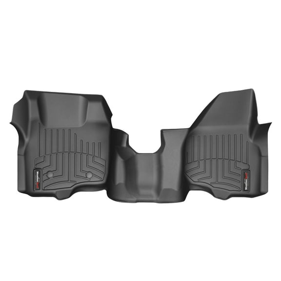 WeatherTech Custom Fit FloorLiners compatible with 2011-2011 Ford Super Duty - 1st Row - Over The Hump, Black