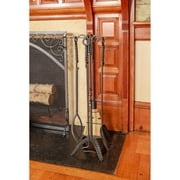 Achla Designs Minuteman International Rope Fireplace Set of 4 Tools, 32 Inch Tall, Graphite Finish