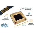 thumbnail image 2 of WE Games 4 Player Shut The Box Classic Dice Game - Natural Wood - 14 in., 2 of 11