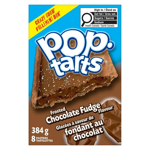 Kellogg's Pop-Tarts toaster pastries, Frosted Chocolate Fudge 384g - 8 pastries